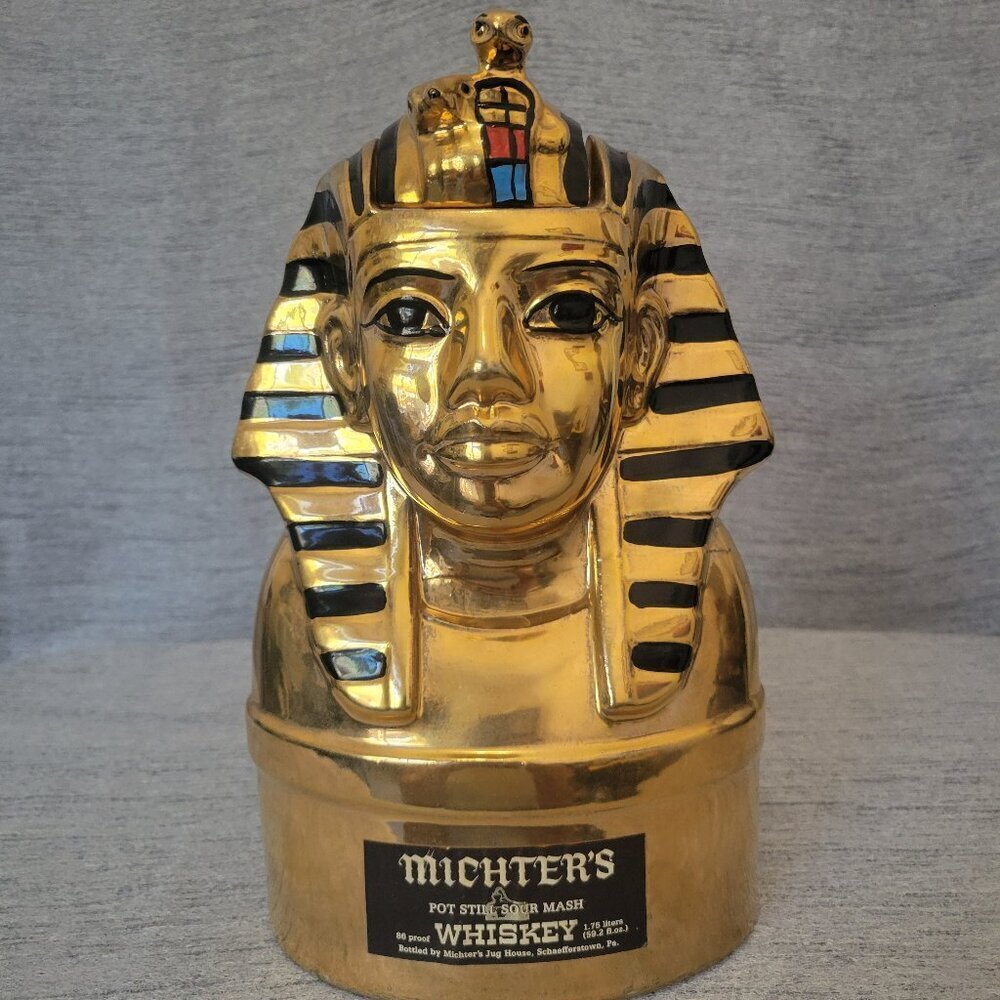 Vintage Michter's King Tutankhamun Whiskey Decanter